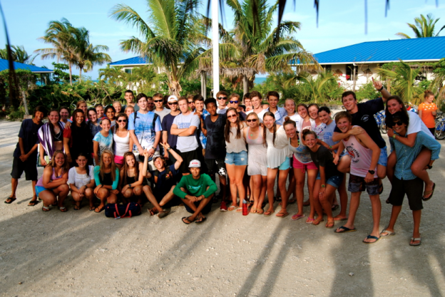 The 48 Island School S.13 students smile all together one last time before kayak rotations begin on Monday!