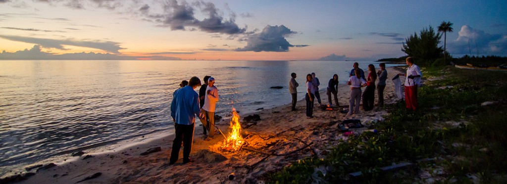 kayak campfire