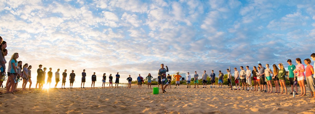 boys dorm beach class